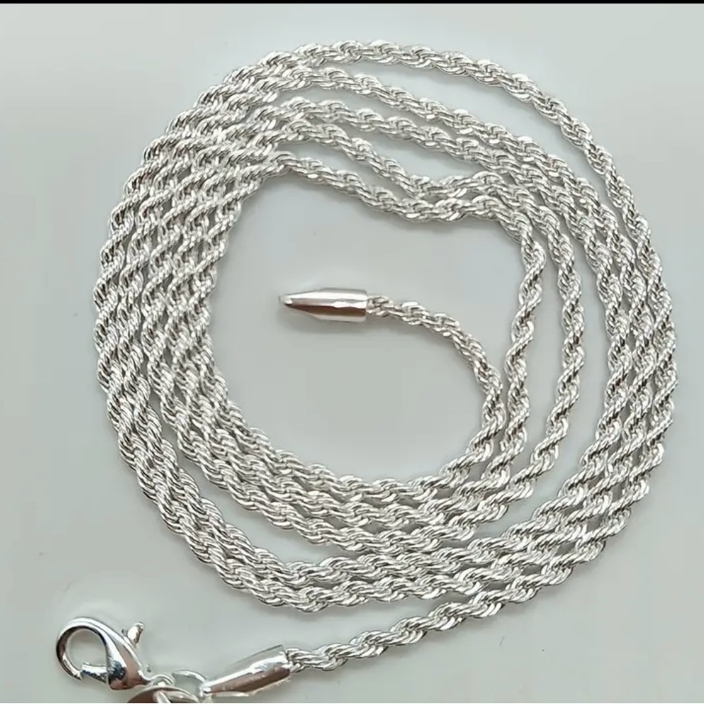 BRAND NEW S925 SILVER ROPE CHAIN‼️
